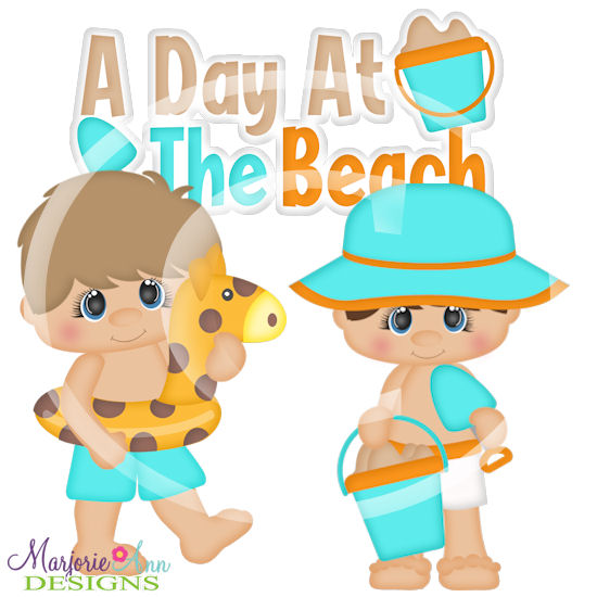 Beach Day SVG Cutting Files + Clipart - Click Image to Close